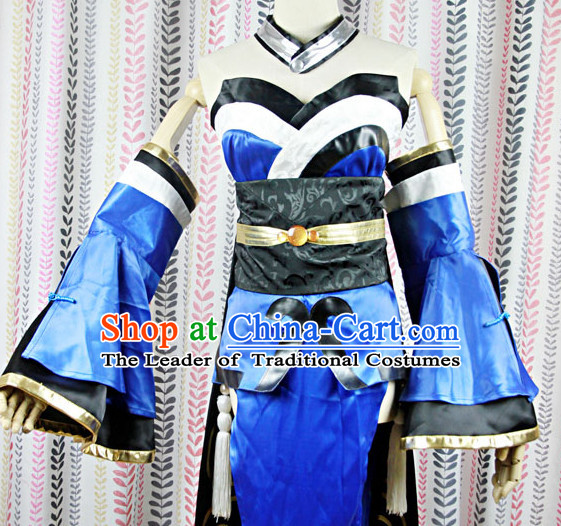 Ancient Asian Chinese Japenese Korean Knight Cosplay Costumes for Women