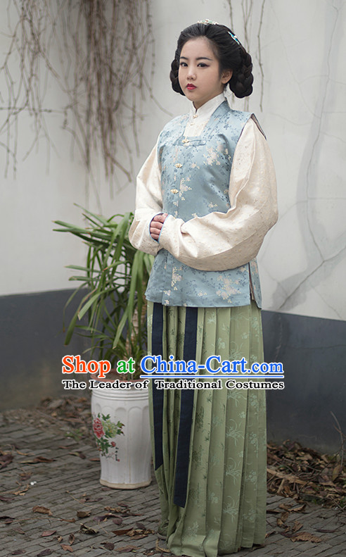 Chinese Costume Ancient Asian Korean Japanese Clothing Ming Dynasty Clothes Garment Outfits Suits for Women