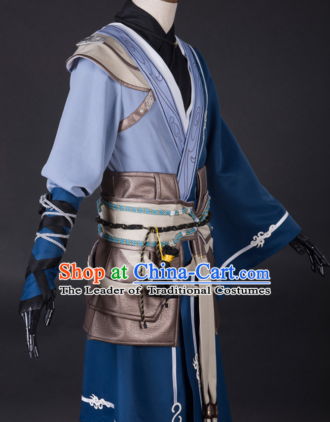 Ancient Chinese Knight Costumes Complete Set for Men