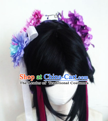 Ancient Chinese Fairy Wigs Toupee Wigs Human Hair Wig Hair Extensions Sisters Weave Cosplay Wigs Lace Hair Accessories for Women