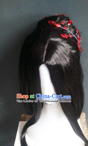 Ancient Chinese Fairy Wigs Toupee Wigs Human Hair Wigs Hair Extensions Sisters Weave Cosplay Wigs Lace Hair Pieces and Accessories for Women