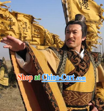 China Ancient King Robe and Headwear