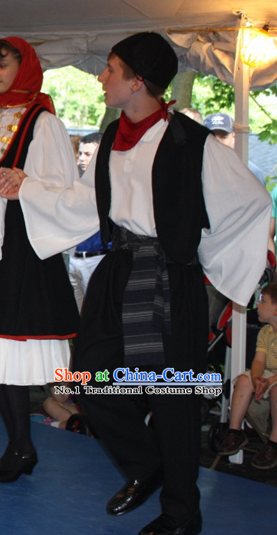 Traditional Greek Dance Costumes Complete Set for Boys