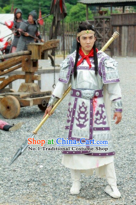 Chinese Tang Dynasty Superhero Armor Costumes for Men