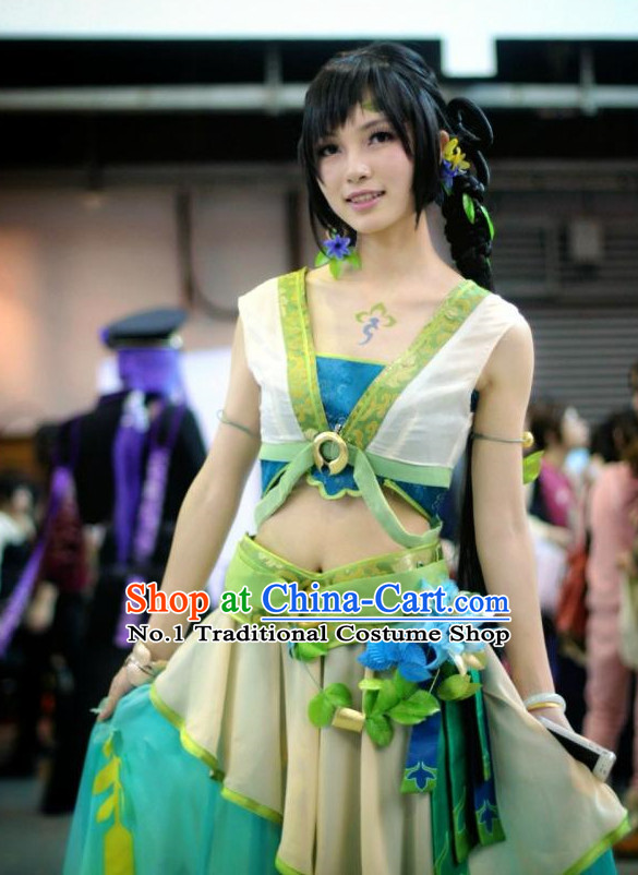 Asian Fashion Forest Princess Cosplay Costumes Full Set