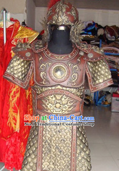 Chinese Hero TV Play Armor Costumes and Helmet