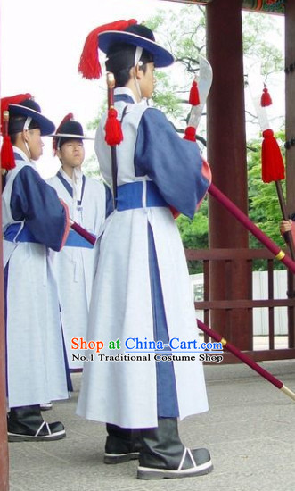 Korean Traditional Guard Dress and Hat for Men