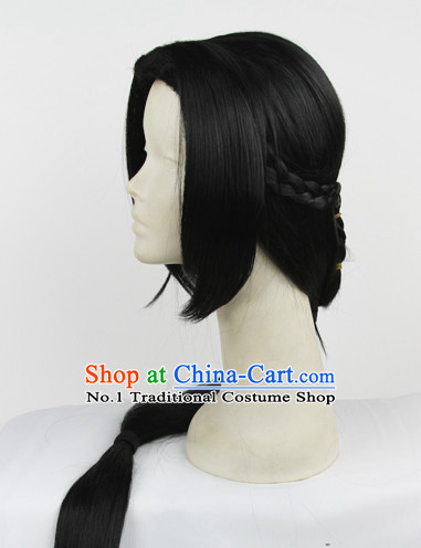 Traditioal Chinese Long Black Dess up Wigs