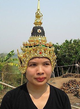 Traditional Thai Golden Hat