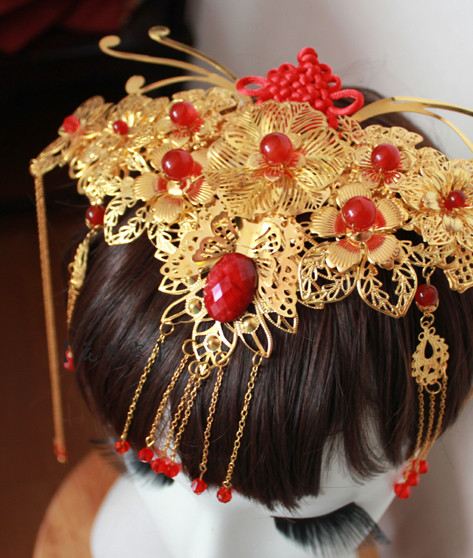 Chinese Traditional Handmade Hair Accessories Comb Fascinators Headbands Bridal Headpieces