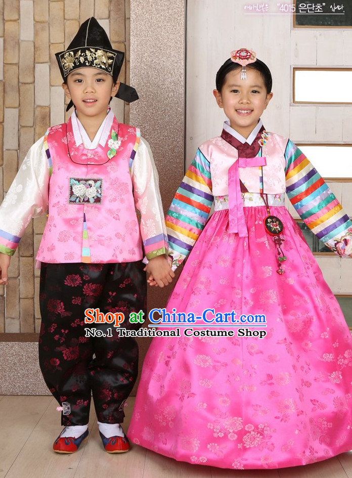 Classic Korean Traditional Hanbok Kid's Girl Dress Stage Costume 6Colors U Pick 