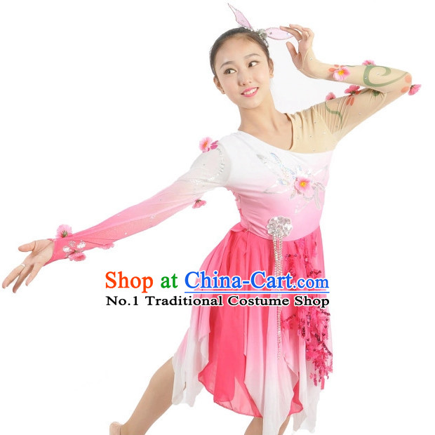 Custom Made Chinese Group Dance Costumes Team Dance Costumes for Women