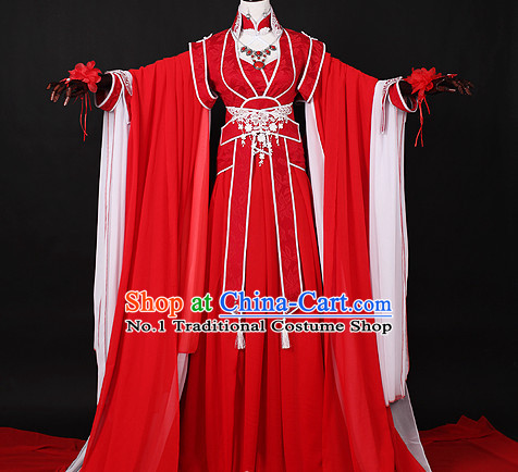 Chinese Red Princess Hanfu Cosplay Halloween Costumes Carnival Costumes for Men