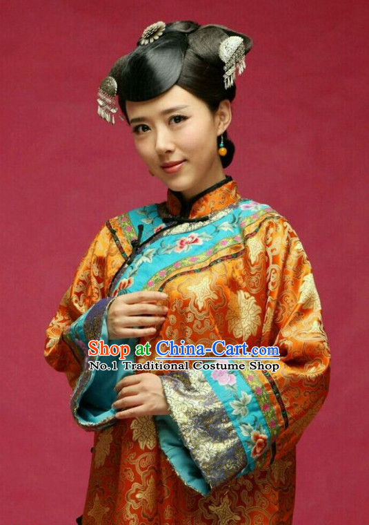 Chinese Traditional Style Princess Black Wig and Hair Jewelry