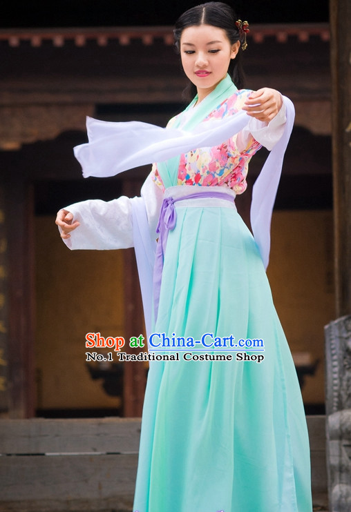 Asian Fashion Oriental Dresses Chinese Hanfu Plus Size Classy Clothes Complete Set