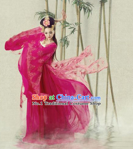 Asian Fashion Chinese Empress Costumes and Hair Jewelry Costumes Complete Set