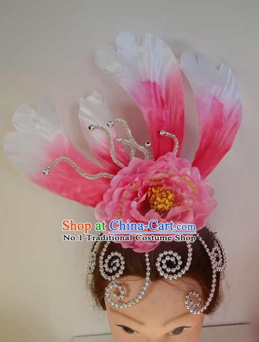 Chinese Classical Dance Big Flower Headwear