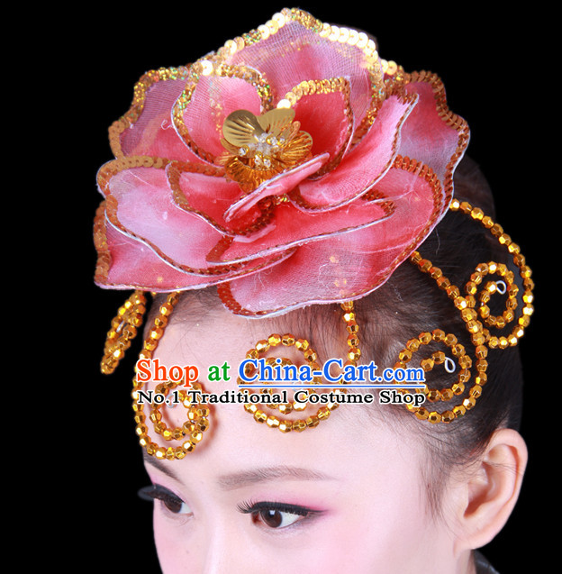 Chinese Classical Group Dance Dance Flower Hair Decorations