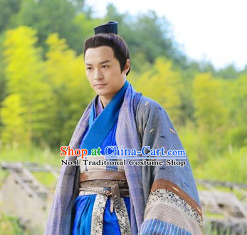 Chinese TV Drama Guo Jing Superhero Costumes Complete Set for Men