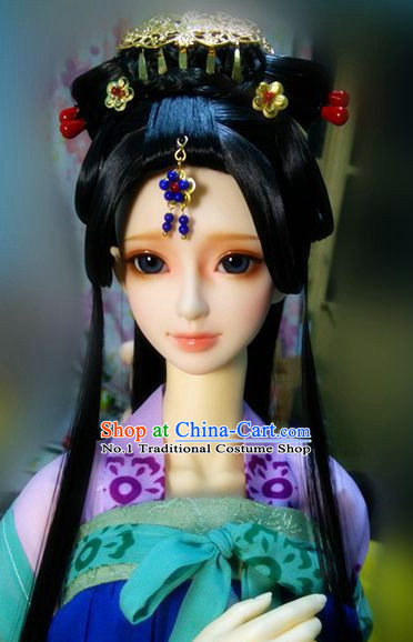 Traditional Chinese Princess Wig and Hairpieces for Women