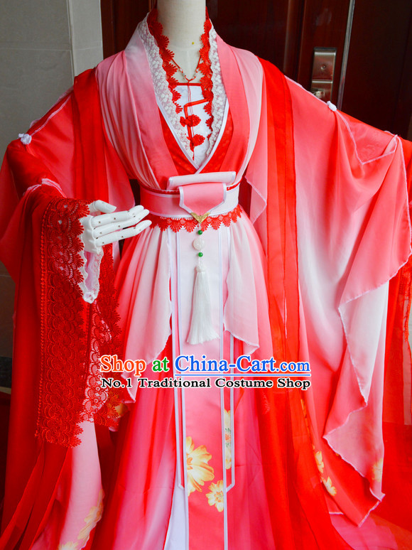 Chinese Traditinoal Bridal Wedding Dress Complete Set