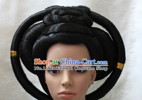 Chinese Classical Empress Black Women Wigs