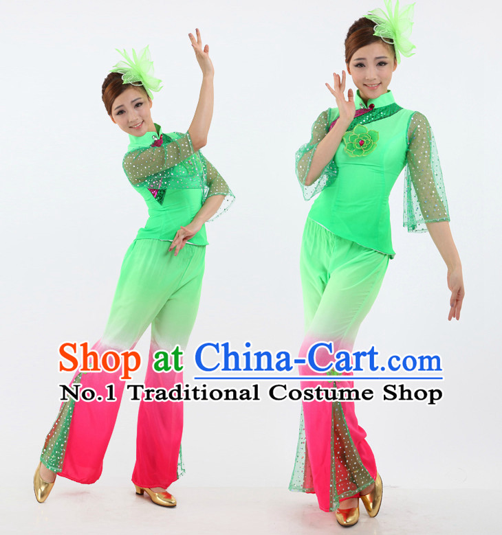 Chinese Stage Fans Costumes Dance Stores Dance Gear Dance Attire and Hair Accessories