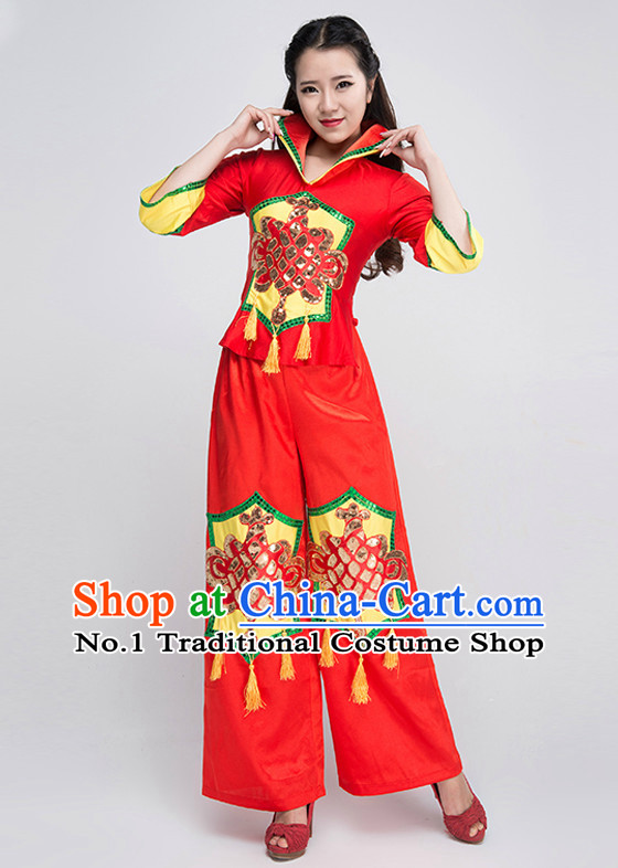 Chinese Classical Mandarin Competition Dance Costumes for Women