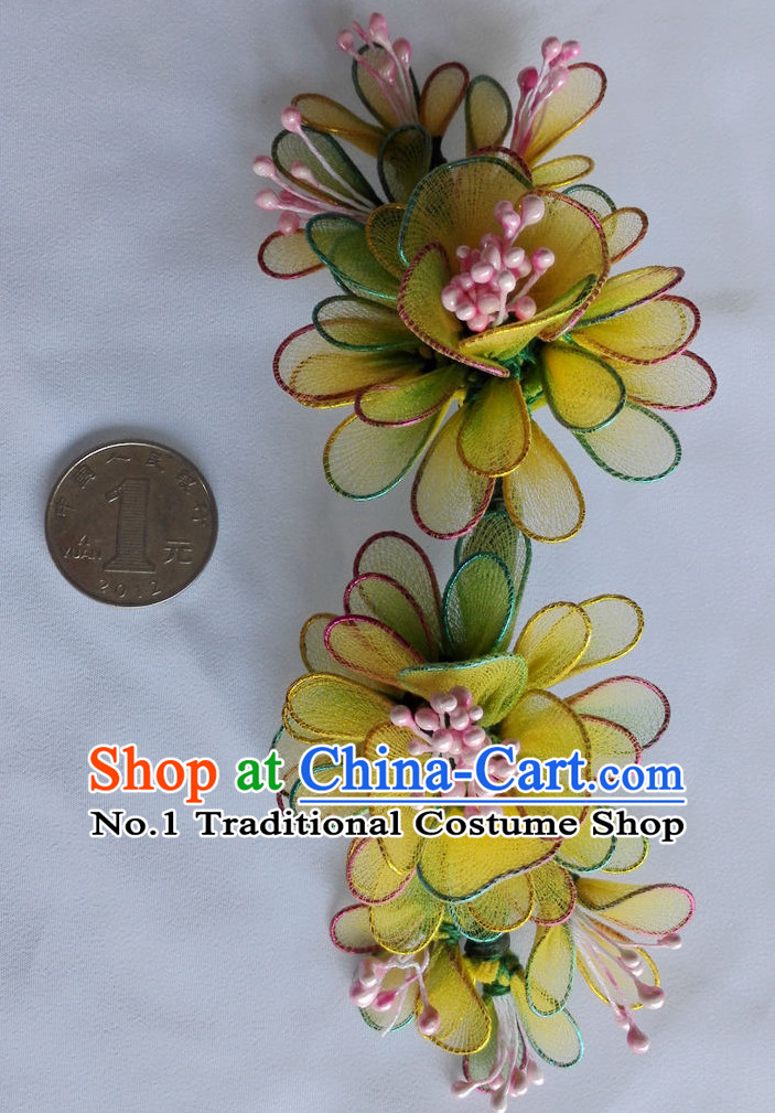 Professional Chinese Hua Tan Opera Hair Accessories