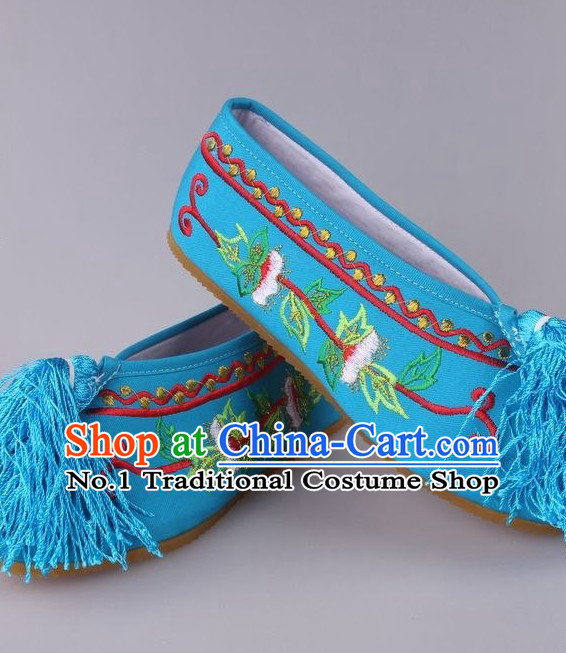 Chinese Beijing Opera Hua Tan Shoes for Girls