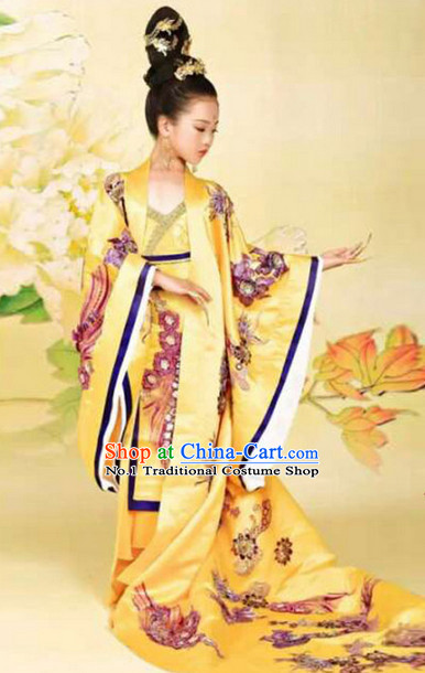 Empress Chinese Kimono Dresses and Hair Jewelry