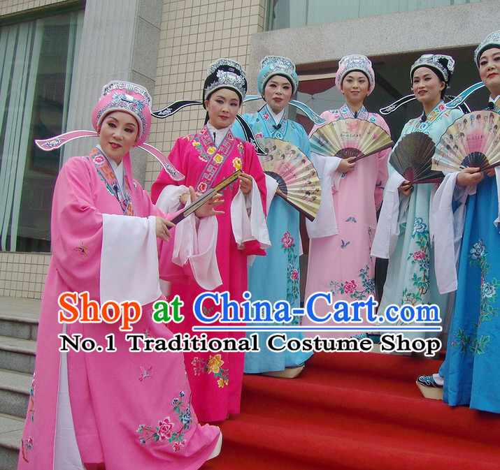 Chinese Opera Costumes National Costume Xiao Sheng Costumes and Hat Complete Set