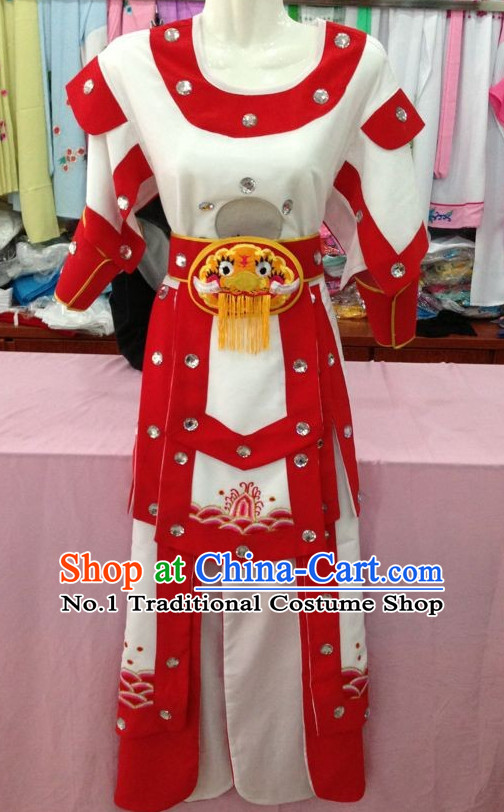 Long Sleeve Beijing Opera Female Warrior Costumes