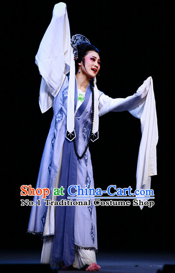 Asian Chinese Traditional Dress Theatrical Costumes Ancient Chinese Clothing Nun Costumes and Hat