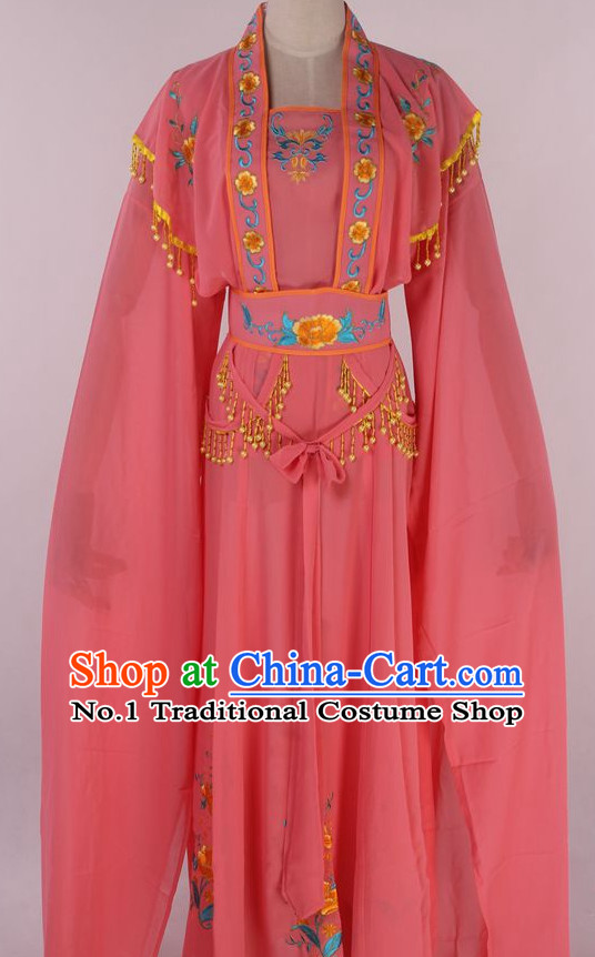 Chinese Traditional Oriental Clothing Theatrical Costumes Long Water Sleeves Opera Costumes