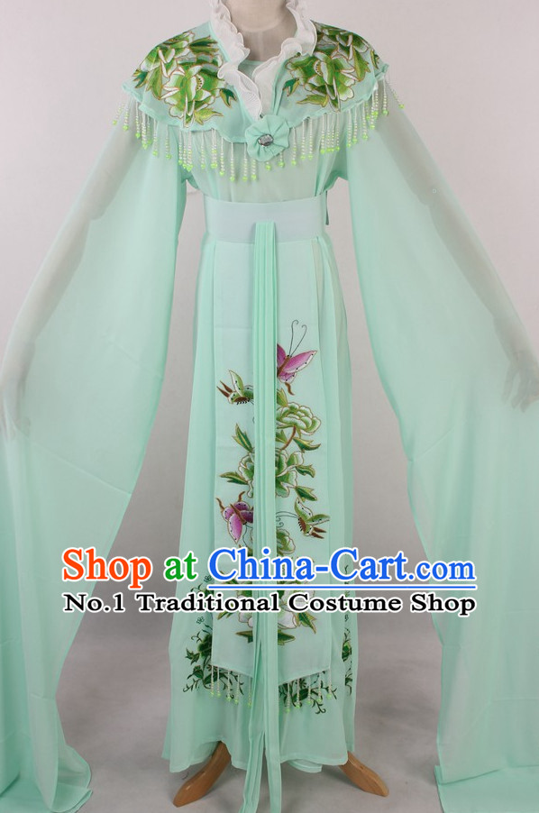 Chinese Traditional Dresses Theatrical Costumes Ancient Chinese Hanfu Water Sleeves Costumes for Girls