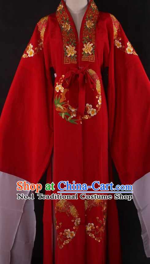 Chinese Traditional Dress Oriental Clothing Theatrical Costumes Opera Costume Long Sleeves Lady Wedding Dresses