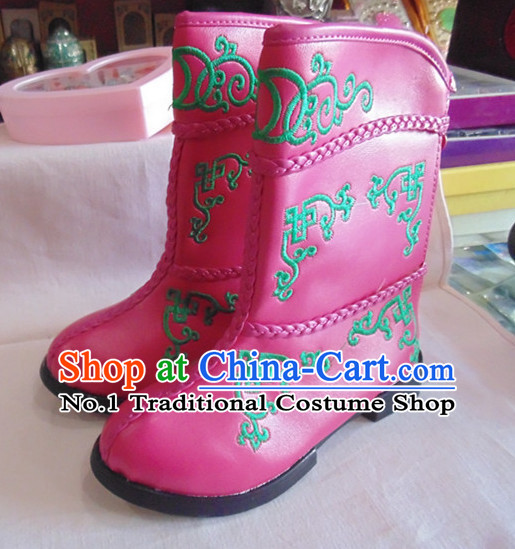 Traditional Mongolian Boots for Kids