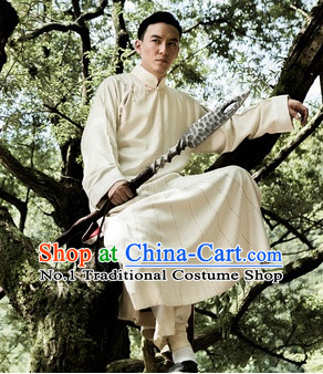 Traditional Chinese Kungfu Long Robe Complete Set for Men