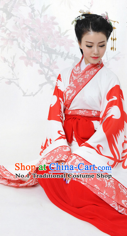 Chinese Hanfu China Shopping Asian Fashion Plus Size Clothing Clothes online Oriental Dresses Ancient Costumes and Hair Accessories Complete Set