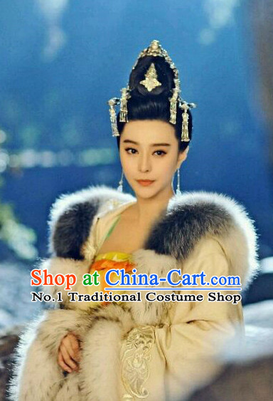 Handmade Chinese Palace Princess Wigs and Hair Accessories