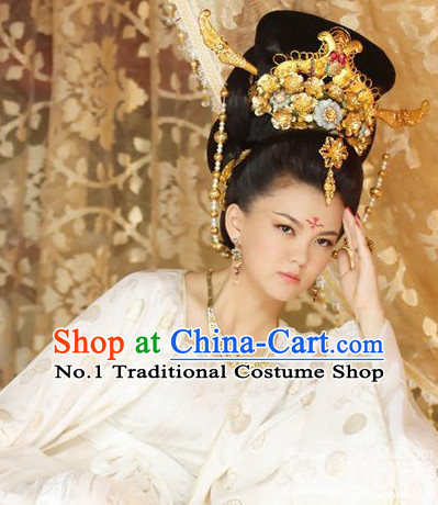 Handmade Chinese Palace Princess Wigs and Hair Accessories