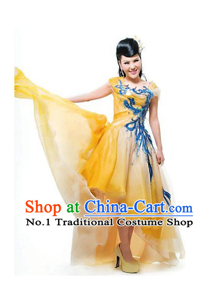 Traditional Chinese Mongolian Dresses and Hat Complete Set for Women