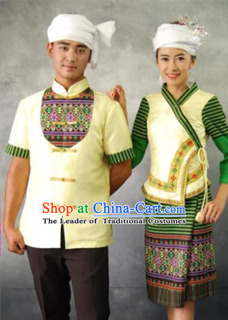 Thailand National Costume 2 Sets For Men And Women