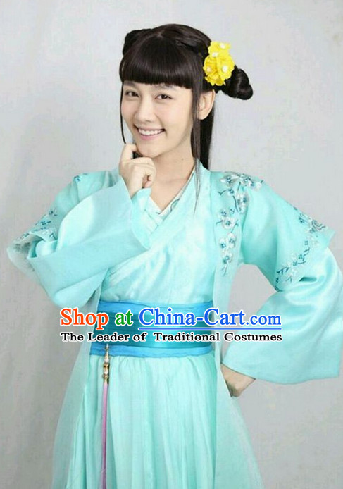 Ming Dynasty Han Fu Outfit and Hair Jewelry Complete Set for Women