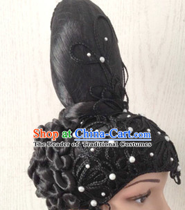 Chinese Classical Black Women Opera Wigs for Women