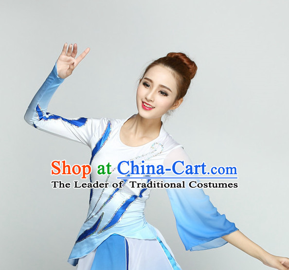 Top Chinese Quality Dance Costumes and Headdress Complete Set for Women