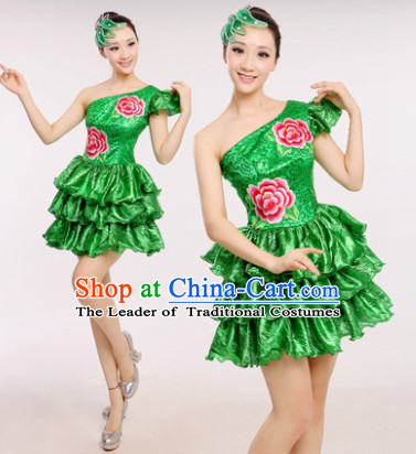 Chinese Folk Dance Costume Dancewear Discount Dane Supply Clubwear Dance Wear China Wholesale Dance Clothes for Girls