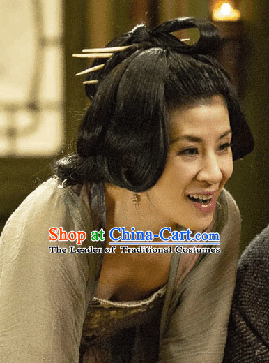 Ancient China Lady Wigs and Hairpins