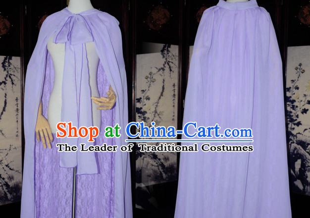 Light Purple Traditional Chinese Classical Mantle Cape